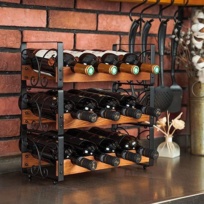 Wood and Metal Rack