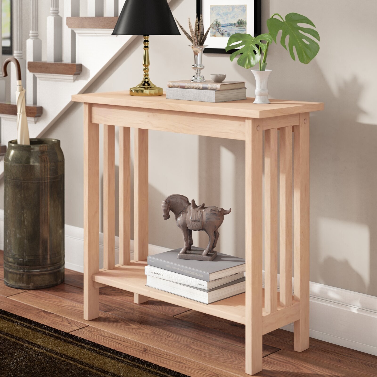 Wood Console Table