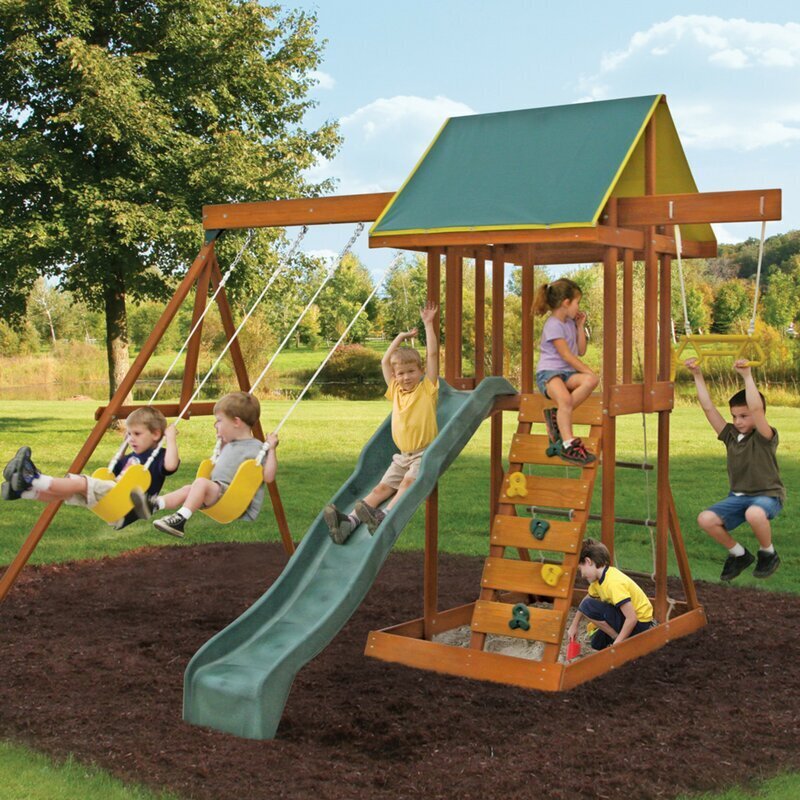Wooden Set with Sandbox