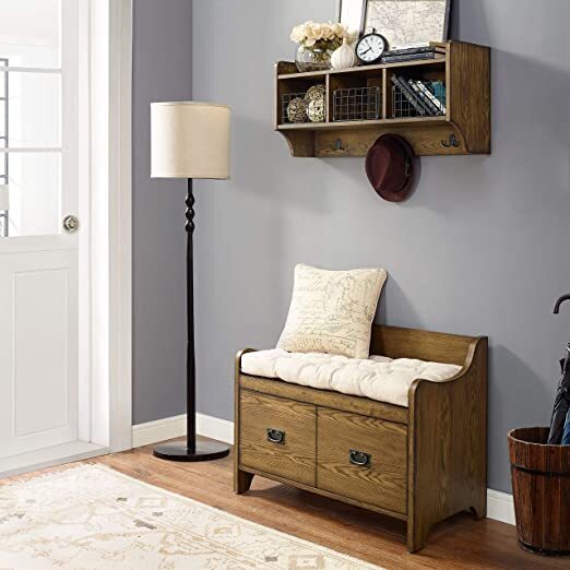 Wooden vintage storage bench