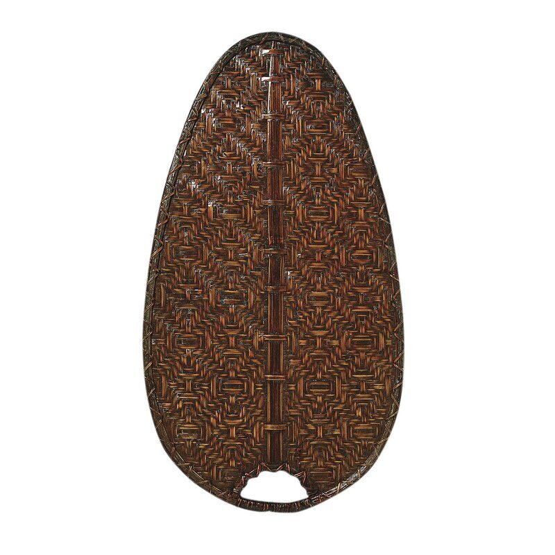 Woven Bamboo and Palm Brown Blades