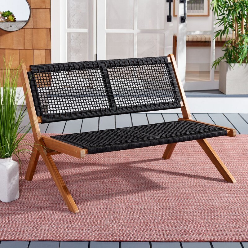 Woven Patio Bench