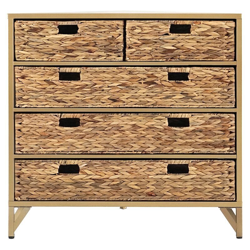 Woven Wicker Nightstand