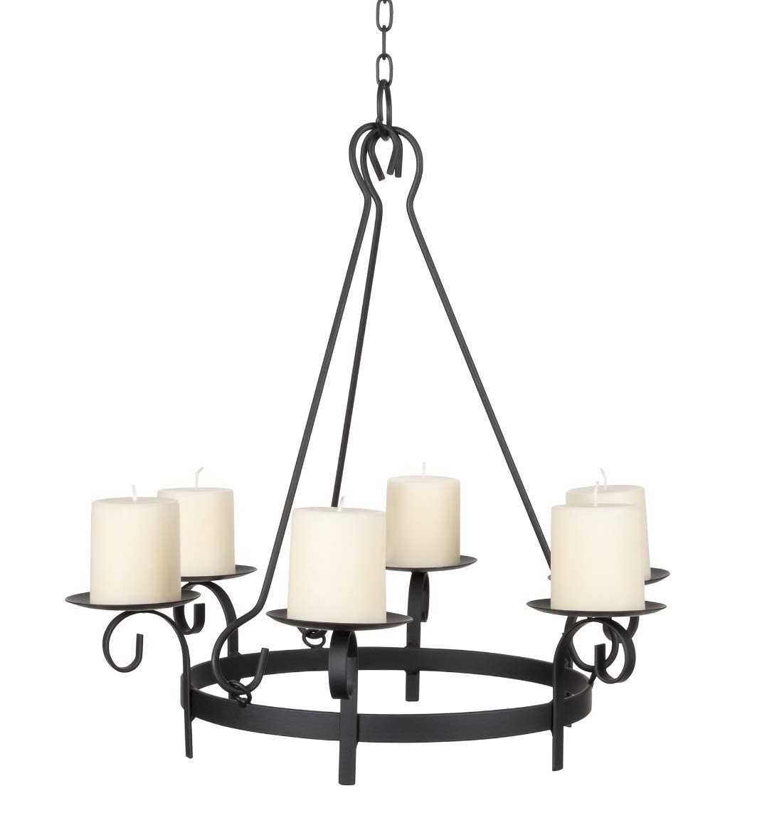 Pillar Candle Chandelier