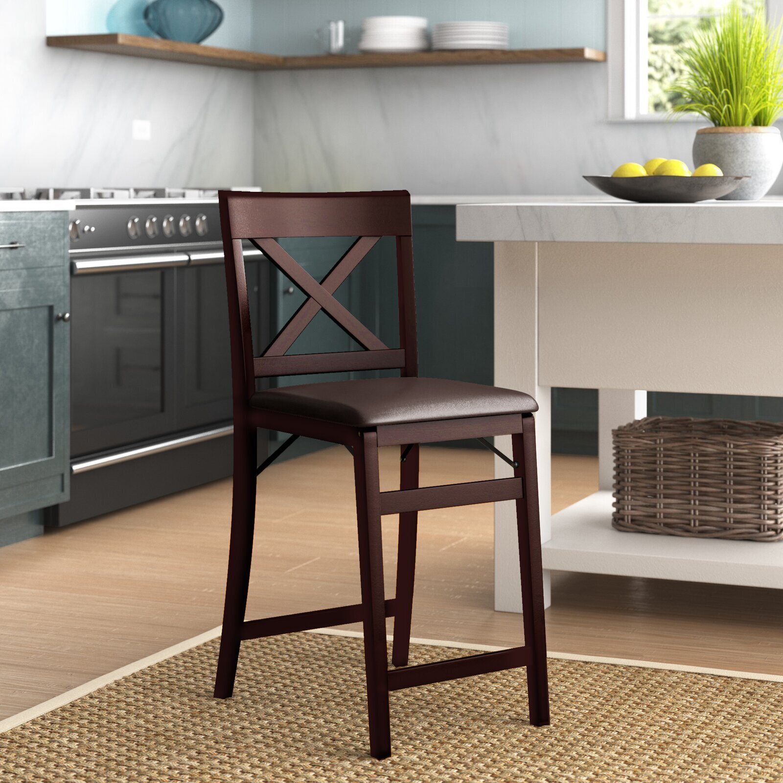 X Detail Folding Bar Stool