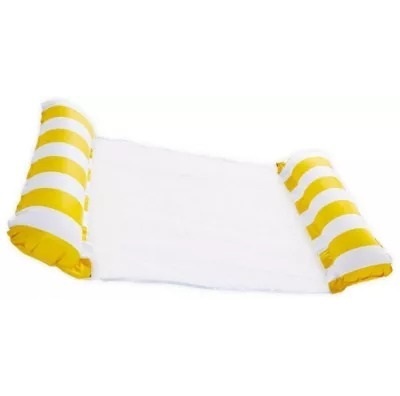 Yellow and White Floating Beach Chair