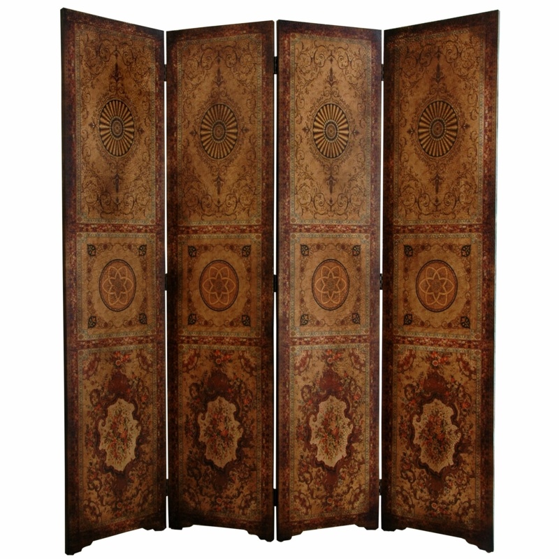 Zeman 63'' W x 72.5'' H 4 - Panel Folding Room Divider
