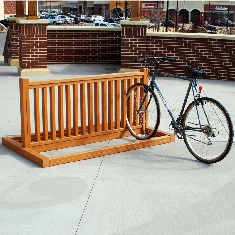 Sleek Resinwood Bike Rack