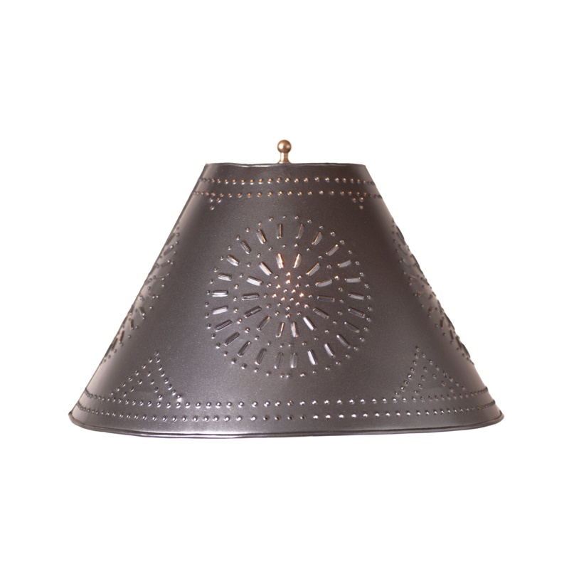 10'' H Metal Empire Lamp Shade ( Spider ) in Antique Tin