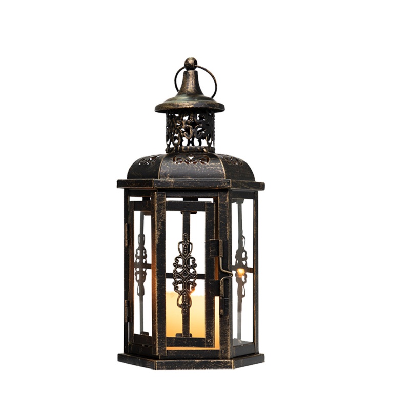 10" Metal Tabletop Lantern