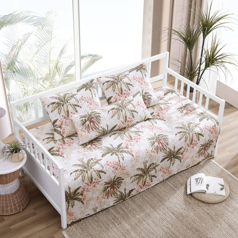 Tropical Daybed Cover Set with Bolster Pillow Cover