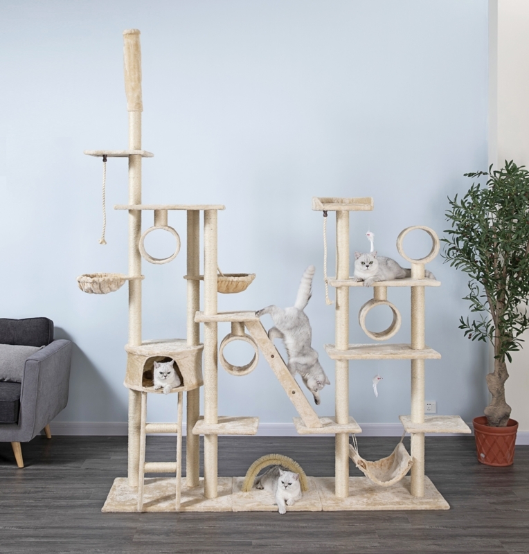 Cat Tree Condo with Scratch Posts
