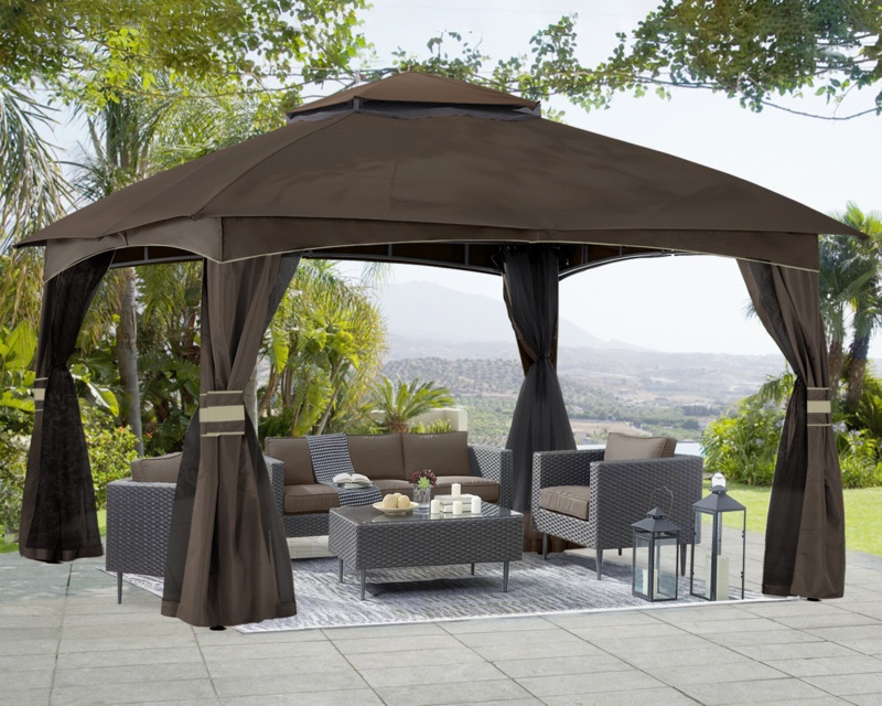 12 Ft. W x 10 Ft. D Steel Patio Gazebo
