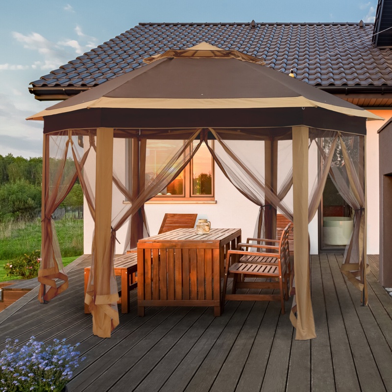 12 Ft. W x 11 FT. D Steel Pop-Up Gazebo