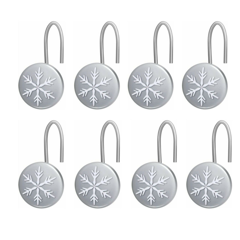 Snowflake Curtain Hooks Set