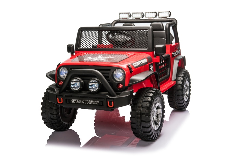 12V Kids Ride on Truck - 2 Seats Electric Ride on Car with 2.4G Remote Control - Motorized Vehicles Truck Toy with 3 Speed Gear Shift, Spring Suspension, Music, Headlights, Radio
