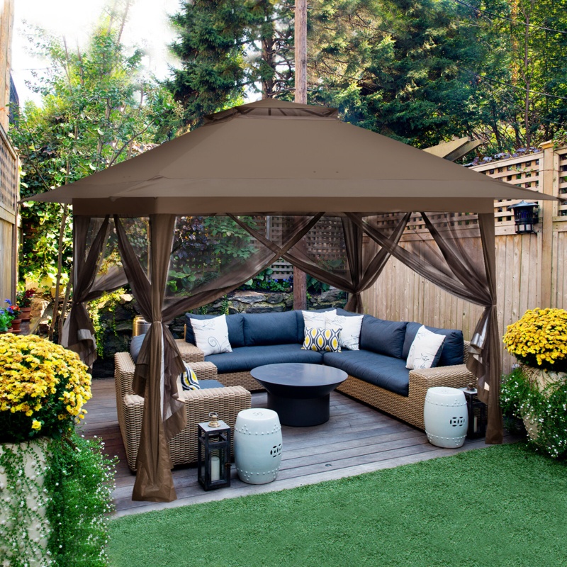 13 Ft. W x 13 Ft. D Metal Patio Gazebo