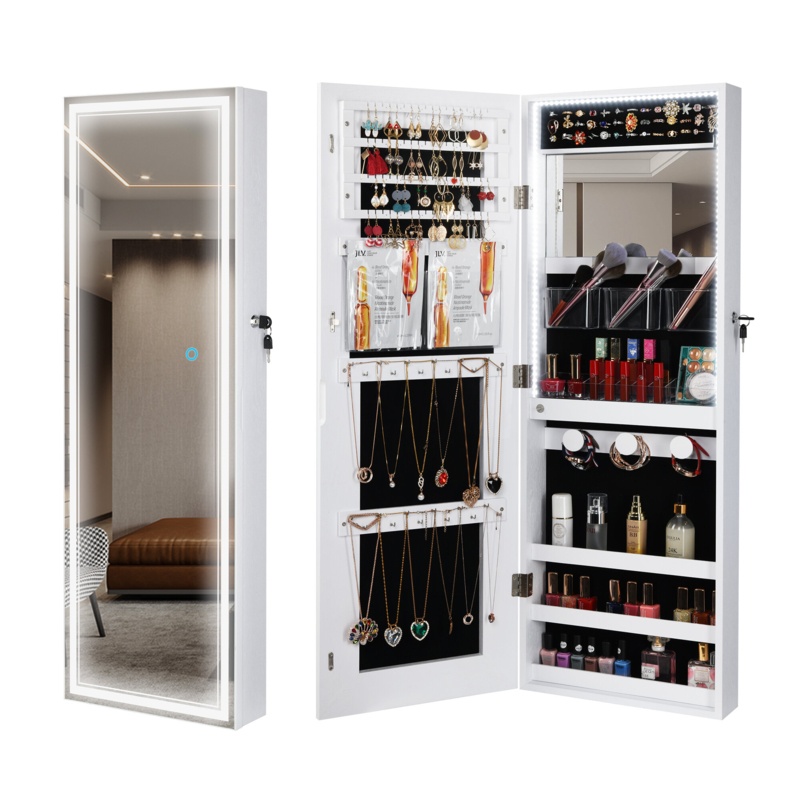 14.5'' Wide Jewelry Armoire with Mirror