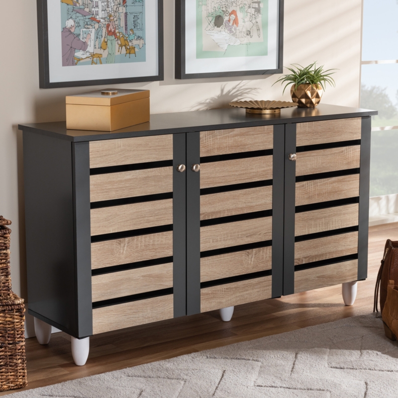 14 Pair Shoe Storage Cabinet with Ventilation