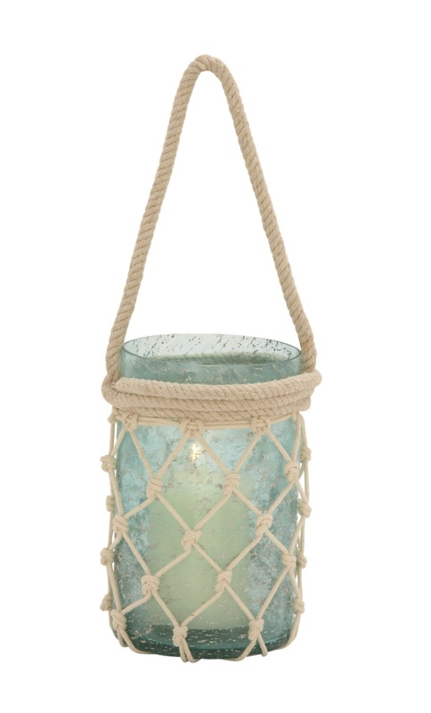 16'' Glass Tabletop Candle Lantern
