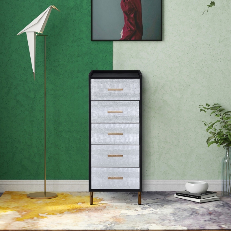 Modern Jewelry Armoire with Mirror