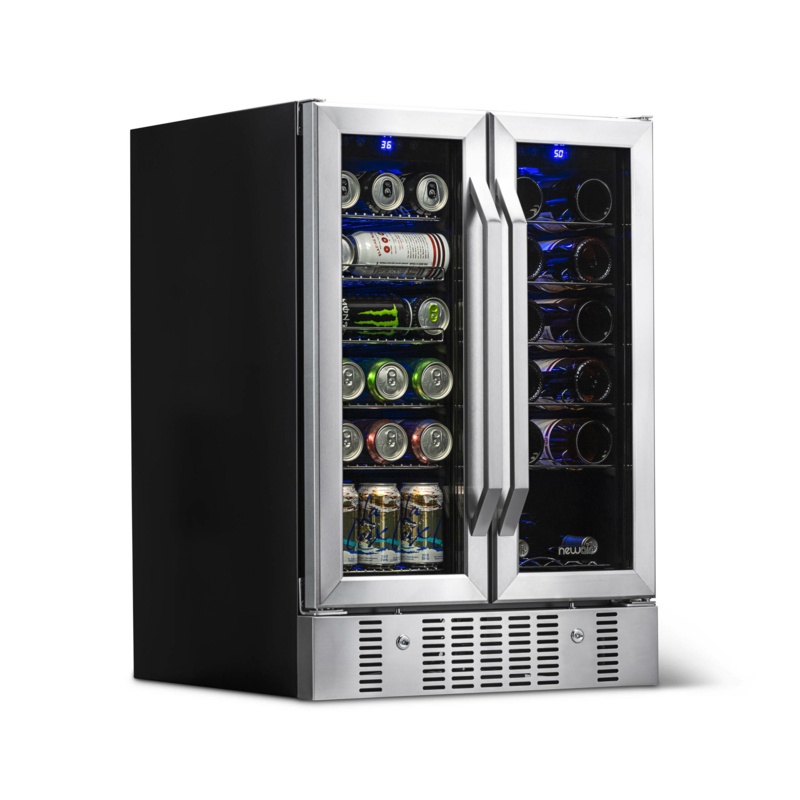 18 Bottle 60 Can Dual Zone Built-in Compressor Wine & Beverage Cooler