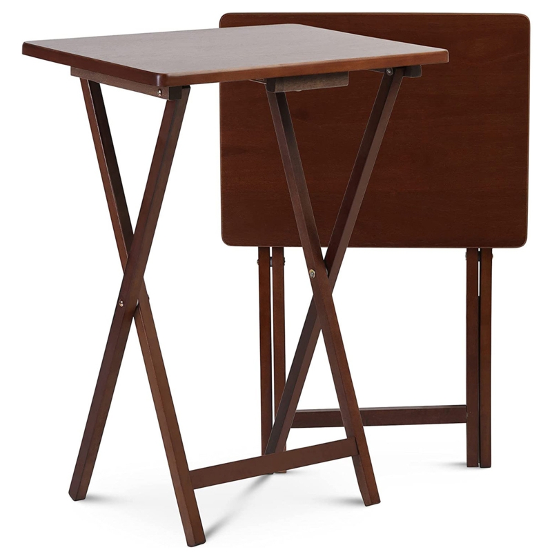 Folding TV Tray Table 2-Piece Set