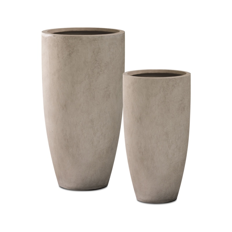 2 - Piece Cement Pot Planter Set