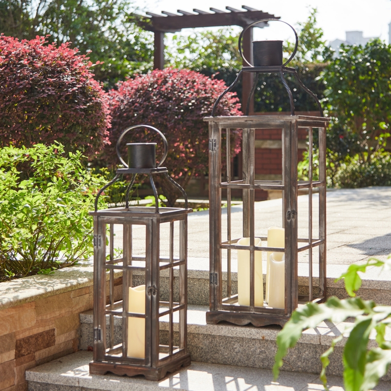 Decorative Lantern Set for Wall or Table