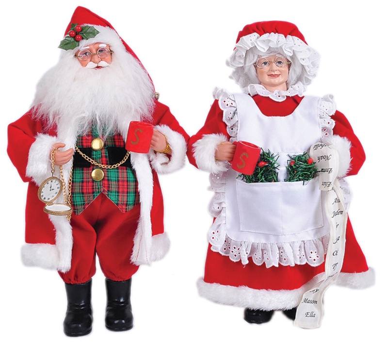 2 Piece Mr and Mrs Claus Set