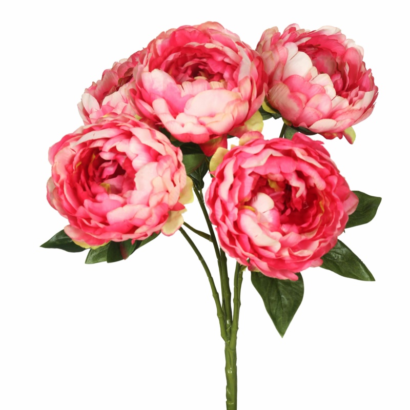 20" Artificial Peony Bunch