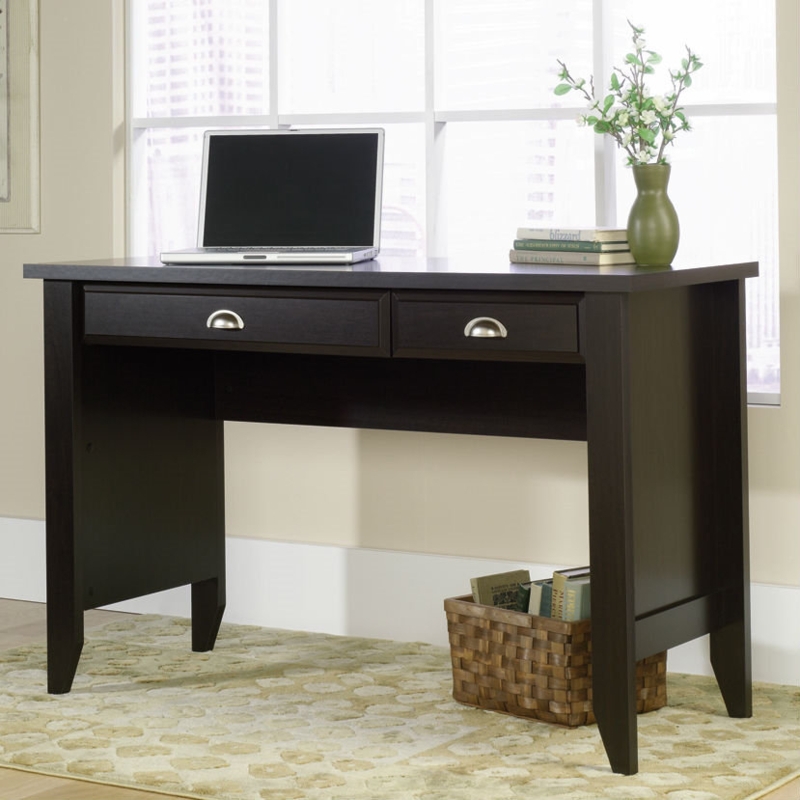 Traditional Glass-Front Work Desk