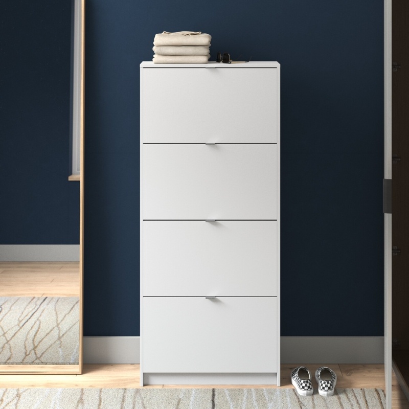 24 Pairs Manufactured Wood Shoe Storage Cabinet