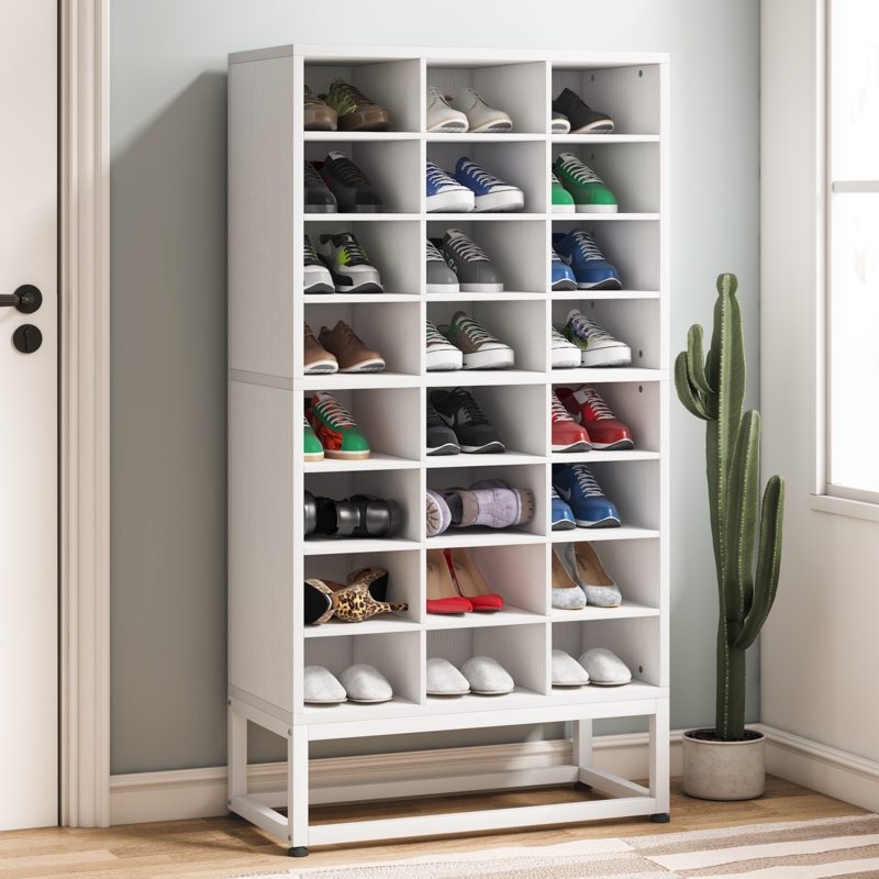 Tall 8-Tier Shoe Cabinet Organizer