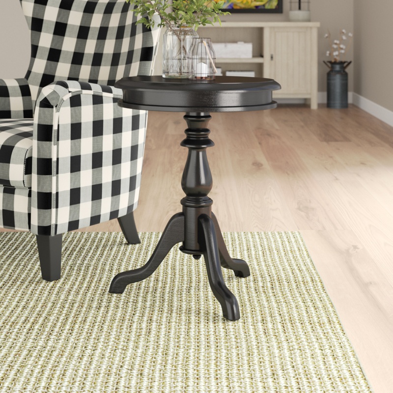 25.25'' Tall Pedestal End Table