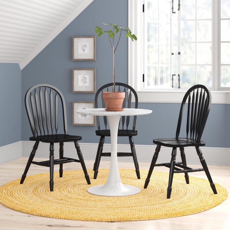 Marble-Designed Dining Table with Metal Pedestal Base