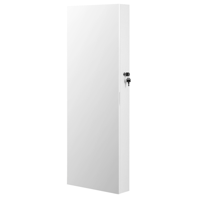 3.8'' Wide Over The Door Jewelry Armoire with Mirror