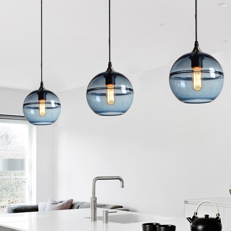 3-Light Single Globe Pendant