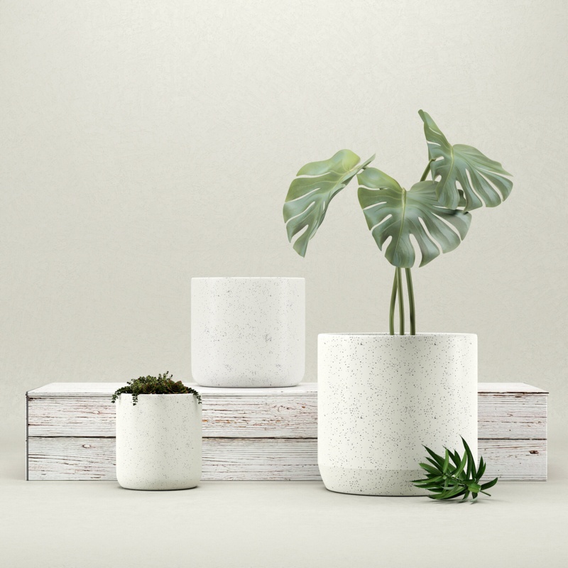 3 Piece Ceramic Pot Planter Set