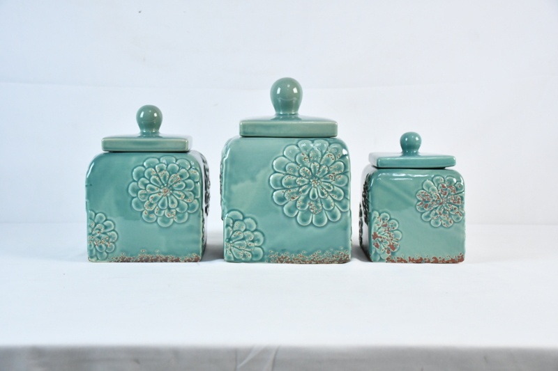 3 Piece Kitchen Canister Set