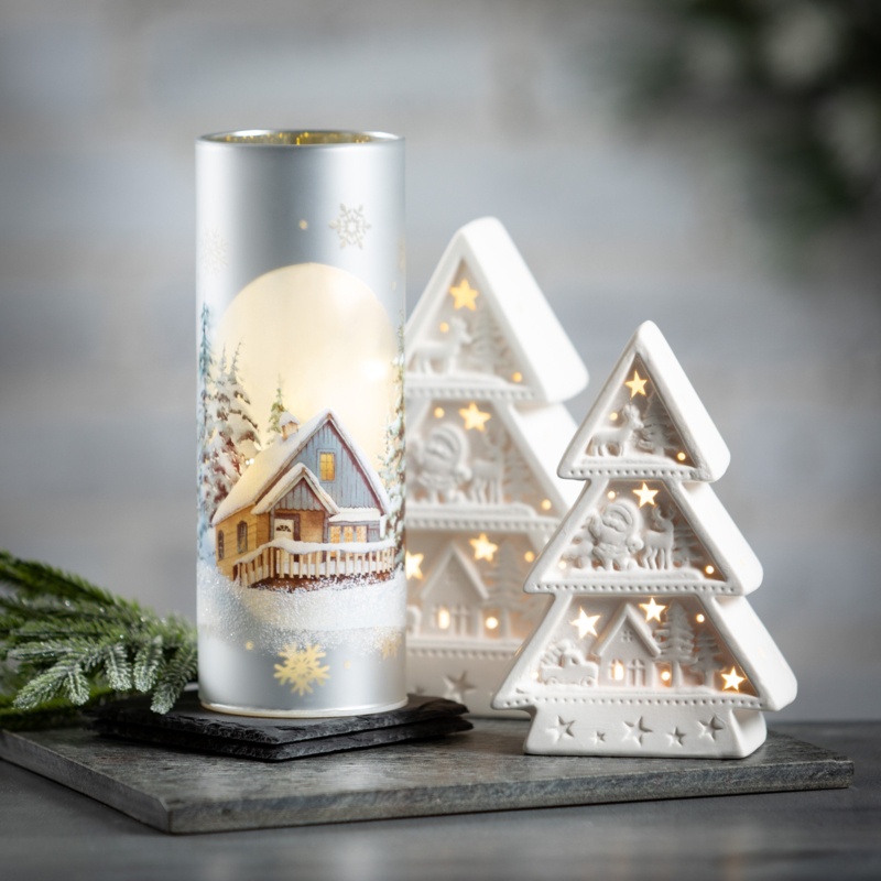3 Piece Lighted Tree Set