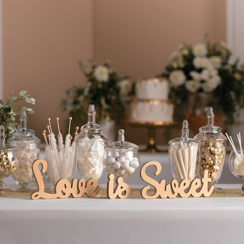 3 Piece Love Is Sweet Table Décor Set