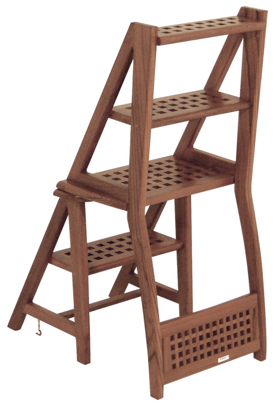 3-Step Teak Step Stool