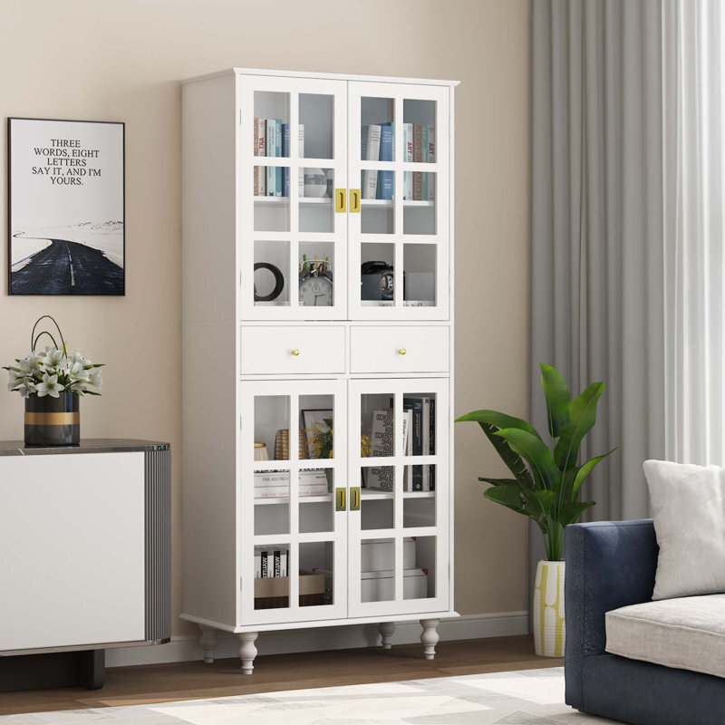 31 5" wide curio with drawers