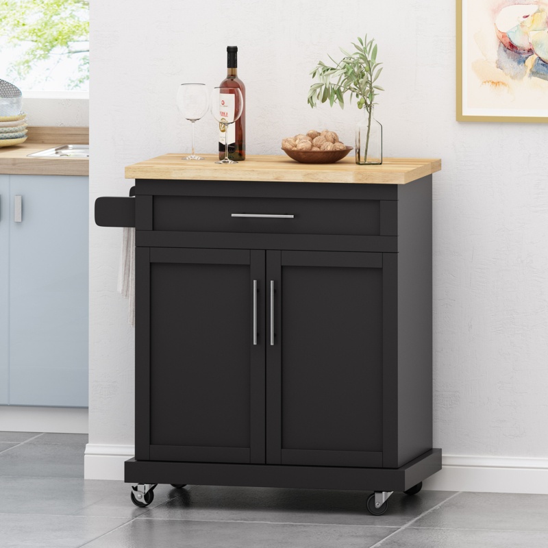 32'' Wide Rolling Kitchen Cart
