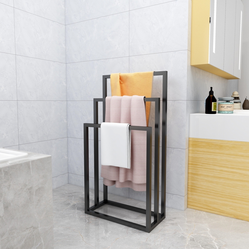 Three-Layer Freestanding Towel Rack