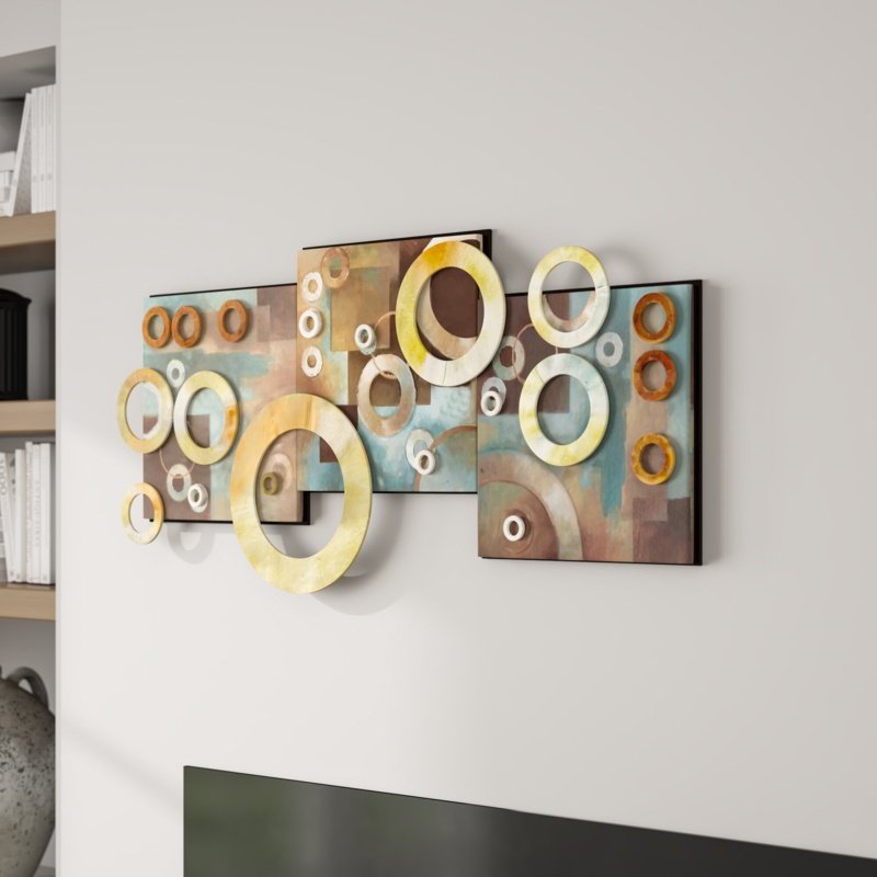 36" x 17" Abstract and Geometric Wall Décor