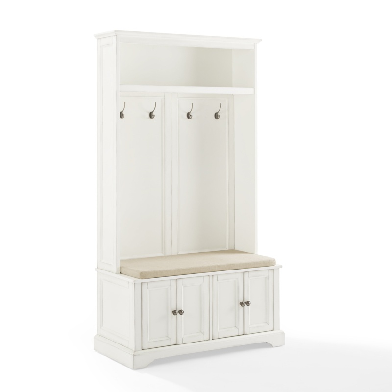 38'' Wide Hall Tree with Bench and Shoe Storage