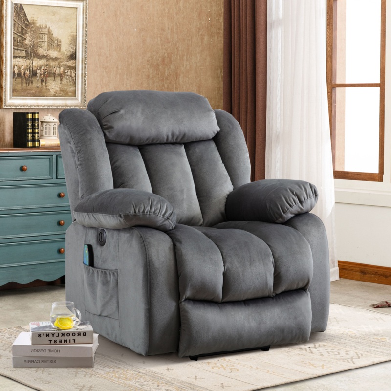 39.4'' Wide Oversize Power Lift Assist Recliner With Heat And Massager