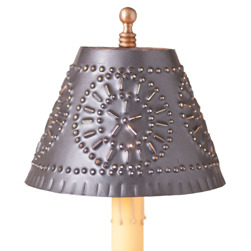 Chisel Punched Tin Chandelier Shade